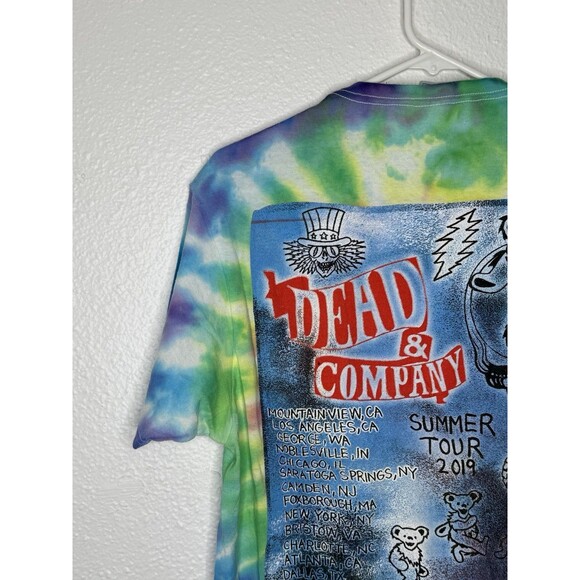 Dead And Company 2019 Tour T Shirt Mens Size Large Grateful Dead Tie Dye Hippie - Picture 8 of 16